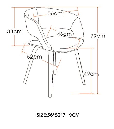 AC Design Furniture 60106 Esszimmerstuhl Jack, Corsica Stoff dunkelgrau