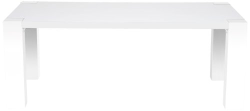 AC Design Furniture H000011855 Esstisch Aksel, 140 x 75 x 90 cm, weiß hochglanz