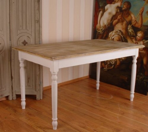 Rustikaler Tisch, Esstisch, Holztisch, Küchentisch, Echtholztisch aus Holz im zeitlosen Landhausstil, hochwertige Verarbeitung - Palazzo Exclusive