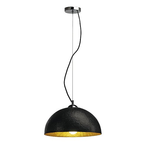 Pendelleuchte Forchini 38 cm schwarz/gold