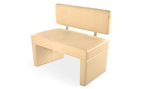 SAM® Sitzbank Sandra in creme 100 cm Sitzbank komplett bezogen angenehme Polsterung pflegeleicht teilzerlegt Auslieferung durch Paketdienst