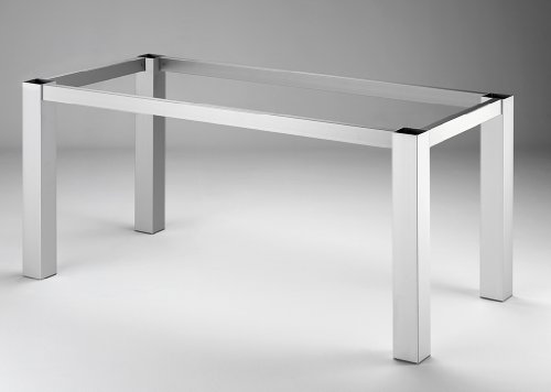 Naber Tischgestell 80 Alu-Optik, 710 x 710 mm, Füße 80 x 80 mm, Artikelnummer 3032020