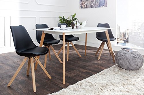 DuNord Design Stuhl NEW STOCKHOLM Retro Design (schwarz)