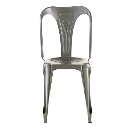 4 Stück Stuhl industriellen Metall dunkelgrau indus-lot-4 Stuhl industriellen Metall dunkelgrau Indus