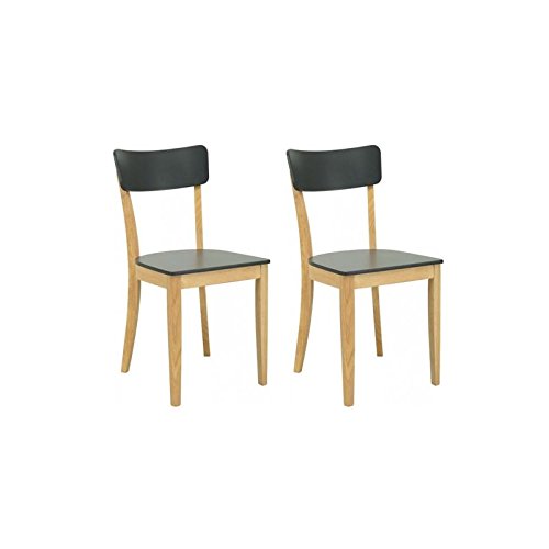 Diara – Lot de 2 Stühle lackiert grauen