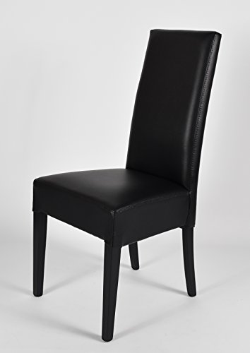 4er Set stühle esszimmer , designer stühle , polsterstuhl Schwarz ,restaurant stühle , bar stühle