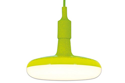 DuNord Design Hängelampe LED Küchenlampe ROSWELL grün 22cm Retro Pendellampe Design Lampe