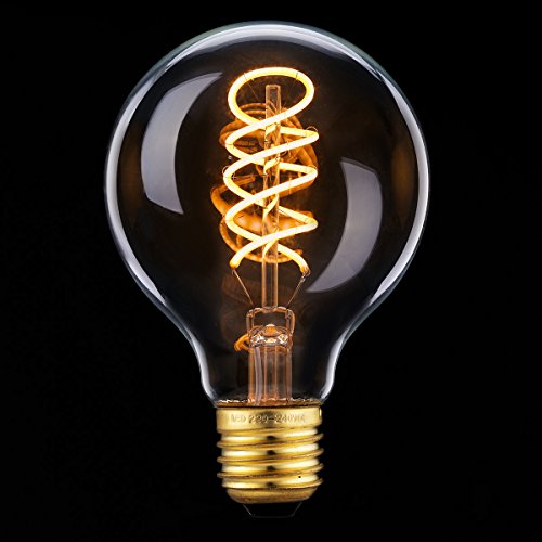 Elfeland ® E27 LED Classic Edison Glühbirne Spiral Filament Glühlampe 2200K Warmweiß Dimmbar 85-265V Ideal für Nostalgie und Antik Beleuchtung