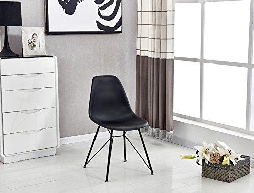 P & N Homewares® Valentina Eiffelturm inspiriert Stuhl aus Kunststoff Retro Weiß Schwarz Grau Esszimmerstuhl Büro Stuhl Lounge