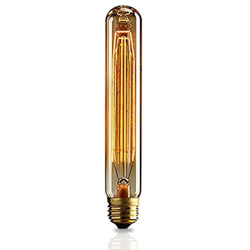 KJLARS Vintage Retro Edison Glühbirne Glühlampe E27 T185 25W birne Lampe tube Flötenrohr Industry Style Leuchtmittel