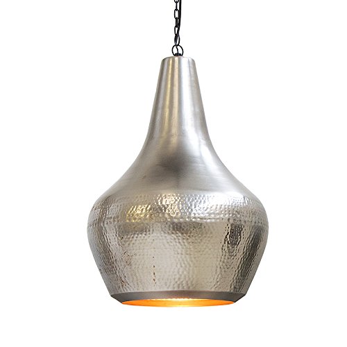 Orientalische Design Hängeleuchte MODERN ORIENT L silber Nickel Pendelleuchte Esszimmerlampe